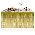 thumbnail image 4 of Honganda Foil Fringe Metallic Table Skirt Party Graduate Wedding Decor, 4 of 7