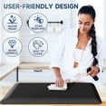 thumbnail image 3 of MeyJey Kitchen Rug, 0.8" Thickness Anti Fatigue Kitchen Mat, Non Skid Waterproof Thick Cushioned Runner Rug, 17"x40", Black, 3 of 6
