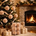 thumbnail image 5 of Yhmxh 6 Pcs Velvet Christmas Ball Ornaments, 3.15 Inch Flocked Christmas Tree Decor Balls, Soft Plush Xmas Hanging Baubles Set for Christmas Tree, Wreath, Holiday Indoor Home Party Decoration, 5 of 6