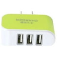 thumbnail image 1 of Candy Color 3 USB Multi-Port Wall Charger US Plug Wall Adapter Cube Block AC 110-220V 5V, 1 of 3