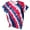 Red, variant on Short Sleeve Shirts for Women Tie Dye Aesthetic Roll up Short Sleeve Tshirt Casual Summer Crew Neck Tops with Jeans