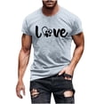 thumbnail image 1 of Long Sleeve T Shirts for Men Round Neck Printed Fallow Color Regular Fit, 1 of 6