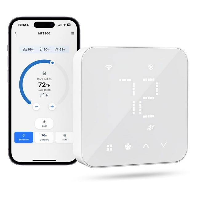 Termostato inteligente Meross para WiFi doméstico con Matter Alexa Google