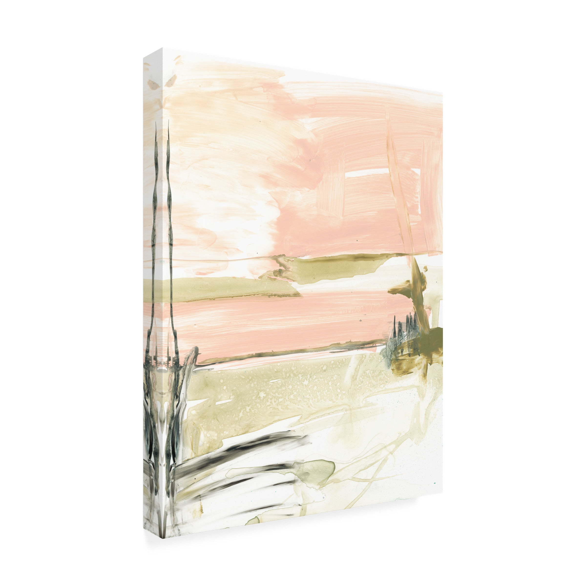 Jennifer Goldberger 'Peach Sorbet II' Canvas Art