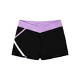 thumbnail image 3 of iiniim Kids Girls Gymnastics Dance Sport Athletic Booty Shorts Stretchy Tights Activewear Lavender 6, 3 of 7
