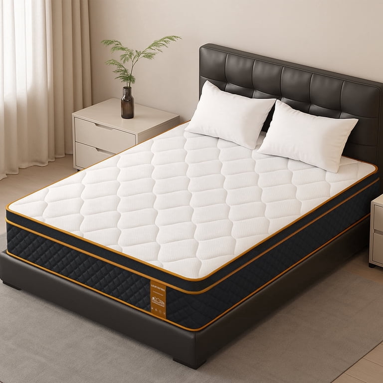 QUXPEA 12 inch Queen Mattress in a Box, Gel Memory Foam and Pocket