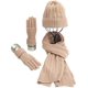 thumbnail image 1 of Warmiehomy Mütze, Schal & Handschuh-Sets für Frauen Damen Weiche Warme Gestrickt Langer Schal 3 in 1 Winter Dickes Strickset für Skifahren Draußen Einkaufen Angeln Cmping Zhivalor LN-2203-3, 1 of 8