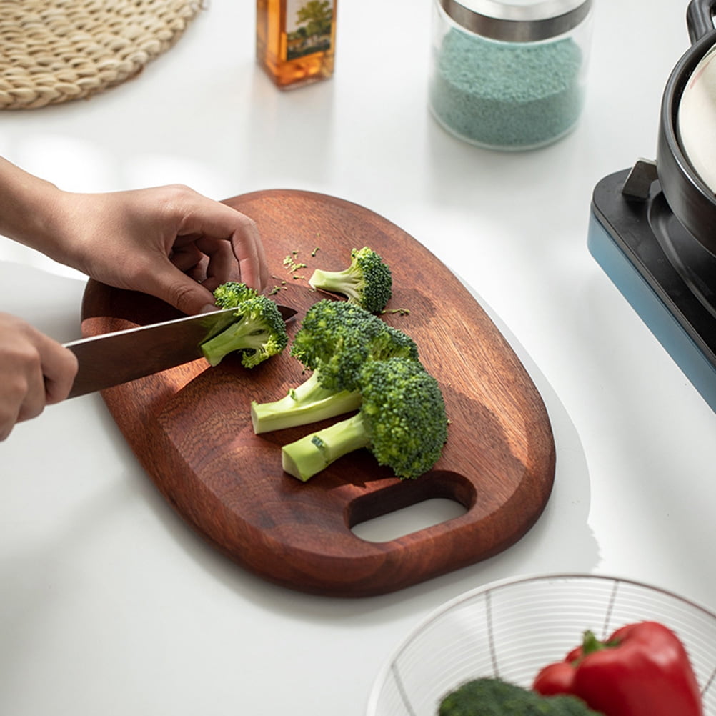 WORGEOUS Brown Synthetic Kitchen Cutting Board, Reversible Chopping Mat with Hanging Hole, Non-Warping