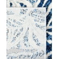 thumbnail image 5 of Unique Loom Blossom Collection Area Rug - Ocho (9' x 12' Rectangle Navy Blue/Ivory), 5 of 7