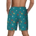 thumbnail image 4 of Fotbe Funny Cat Blue Men’s Swim Trunks Quick Dry Swim Shorts Board Shorts with Mesh Lining-X-Large, 4 of 9