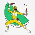 thumbnail image 3 of CafePress - Power Rangers Yellow Ranger W Men's Ringer T Shirt - 100% Cotton Ringed T-Shirt, 3 of 4