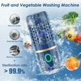 thumbnail image 3 of Fruit and Vegetable Purifier Cleaner Washing Machine Capsule Shape Disinfection OH-ion Purification Technology for Cleaning Veggie Grains Rice Meat Seafood, 3 of 8