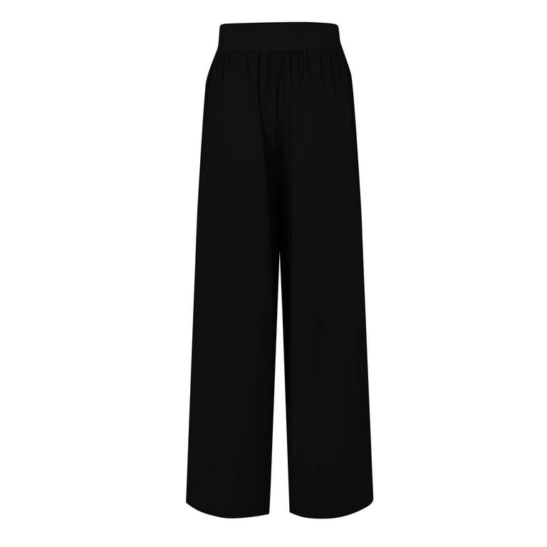 Flash Sale！ HIMIWAY Fashion-forward Design Flare Pants Elastic