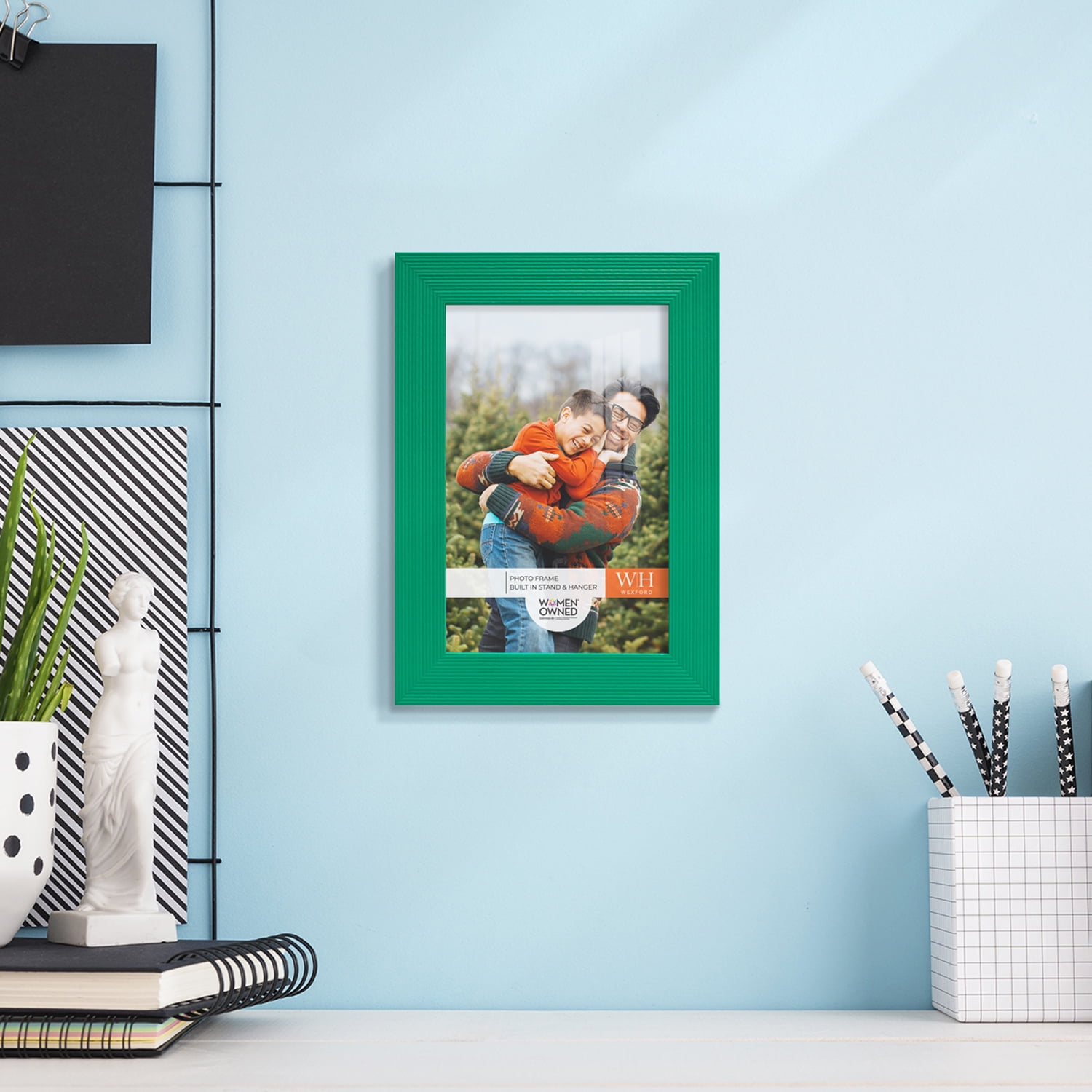 Emerald Green Rustic Picture Frame, 4 x 6