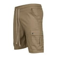 thumbnail image 5 of Shorts Men Summer Outdoors Casual Drawstring Printing Sport Shorts Pants Casual Shorts Men Khaki 3XL, 5 of 6