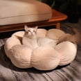 thumbnail image 3 of Happy & Polly Cat Bed, Small Dog Bed, Flower Shaped Bolster for Small Breeds, 21.7" Pink, 3 of 8