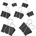 thumbnail image 2 of 200pcs Binder Clips Assorted Sizes, 4 Sizes Large, Medium, Small, Mini, Metal Paper Clamps, Bulk Black Clips Office Supplies (1 1/4", 1", 3/4", 1/2 Inch), 2 of 7
