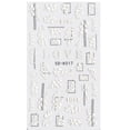 thumbnail image 2 of Iumwxz Nail Art Embossed Sticker 5d Three-dimensional Hollow White Lace Flower Nail Applique, 2 of 4