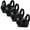 Black, variant on 4pc Sport Bras for Women Plus Size No Underwire Bras Soft Stretchy Breathable Full Coverage Wireless Bralttes