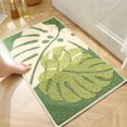 thumbnail image 1 of Tapete absorbente antideslizante Tpzfurit con estampado de hojas para baño y entrada, ¡oferta navideña! – Poliéster suave con reverso de goma | Diseño moderno multiusos para dormitorio, habitación, 1 of 7
