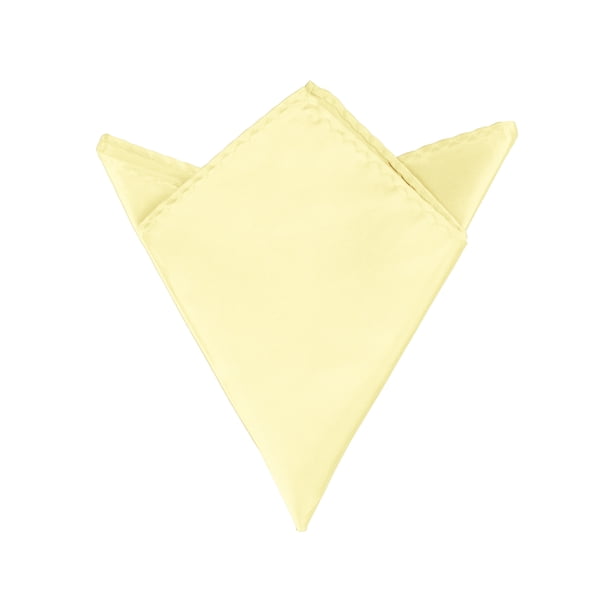 PAÑUELOS DE BOLSILLO PARA EL DÍA DEL PADRE INSPIRADORES CHIC, COLOR SÓLIDO, TAMAÑO ÚNICO, AMARILLO