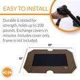 thumbnail image 3 of K&H Pet Products Original Pet Cot Replacement Cover (Cot Sold Separately) Chocolate/Black Mesh X-Large 50 X 32 Inches, 3 of 8