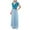Sky Blue, variant on formal Gowns and Evening Dresses Midi Dresses for Women Summer V Neck Sequined Chiffon Panel Evening Gown Long Dress Elegant Evening Dress Fashion Party Bridesmaid Dresses