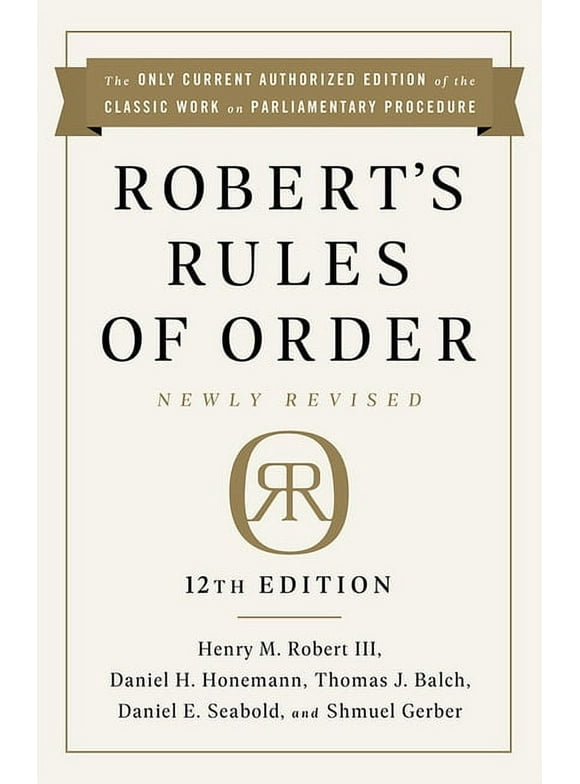 Robert's Rules of Order Newly Revised, 12th edition (Edition 12) (Paperback)