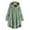 Green, variant on BLTIBY Fleece Jacket for Women 2024 Trendy Button Hooded Solid Colour Long Sleeve Sherpa Coat Fall Winter Plus Size Outwear with Pockets Blue L