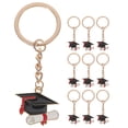 thumbnail image 1 of BRIGHTFUFU 10 llaveros de graduación de 2025, llaveros metálicos con forma de birrete, regalos de graduación al por mayor, recuerdos de fiesta para llaves universitarias, mochilas, colores surtidos., 1 of 1