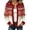 Deep Red(Geometric Print), variant on Fair Isle Sweaters for Women Novelty Geometric Print Womens Sweaters Cardigan Plus Size Button Knit Vintage Long Sleeve Fall Winter Fashion Tunic Sweater