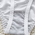 thumbnail image 5 of Iyufng Women Low Rise Satin Bikini Panties V-Shaped Floral Lace Trim Front Pleated Ruched Design Silky Soft Stretch Daily Elegant Women's Underwear, 5 of 5