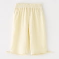 thumbnail image 7 of LYHaoo Lightweight Kids Long Pants For Boys And Girls Air Conditioning Sun Loose Fit Casual Trousers Boys Pants(Yellow), 7 of 7