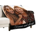 thumbnail image 5 of Personalized Blankets and Throws Custom Blankets with Photo Text Customized 1-20 Pictures Blanket for Couple Mom Dad Friend Personalized Gifts for Birthday Christmas Wedding Anniversary Blankets, 5 of 5