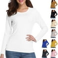 thumbnail image 2 of Women's 230g 100% Cotton Crew Neck Solid Color Bottom Shirt Tee, 2 of 10