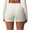 White women's high waisted shorts a1, variant on Cagogo Women's High Waisted Workout Shorts Solid Slim Fit Quick Dry Sporty Running Yoga Gym Shorts Summer Athletic Training Bottoms, Pink S