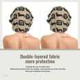 thumbnail image 2 of Pofeuu Dachshund Dog Woof Print Silk Bonnet for Sleeping, Satin Hair Bonnets, Soft Elastic Band Silk Sleep Cap, Hair Wrap, 2 of 6