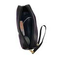 thumbnail image 4 of YFYANG Leather Portable Travel Small Makeup Bag, Multifunctional Storage Bag, Purple Sci-Fi Tunnel Pattern Cosmetic Bag, 4 of 4