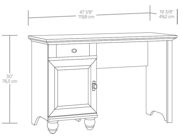 Better Homes & Gardens Crossmill Desk, Weathered Finish - 2