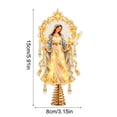 Christmas Angel Tree Topper, 5.91 in Acrylic Tree Top Decoration with ...