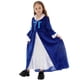 thumbnail image 1 of Vestido de manga larga con cuello redondo para niña, color liso, cuello redondo, primavera y verano, informal, con mangas acampanadas y cuello redondo., 1 of 6