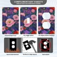 thumbnail image 3 of Yayeee Blank Wall Plate Cover 1-Gang 4.5"x2.7" Home Unused Decorative Outlet, Beautiful Floral Pattern, 3 of 7