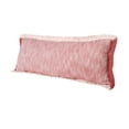 thumbnail image 6 of LR Home Ox Bay Hand-Woven Red/White Distressed All-Natural Cotton Pillow Cover, 6 of 9