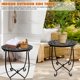 thumbnail image 5 of Pack de 2 mesas Fashion&cool redondas de metal de 36 cm para exterior, 5 of 7