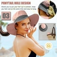 thumbnail image 6 of KANCOKIT Women's Sun Hat with Ponytail Hole Foldable Mesh Wide Brim Cap UV Protection, 6 of 12