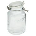 thumbnail image 5 of Mason Craft & More 1.5 Liter (50oz) Airtight Glass Clamp Jar with Lid, Clear Round Mason Jar Storage Canister, 5 of 10