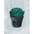 thumbnail image 2 of OnRei 25x32 White Modern Wood Framed Museum Art Print Titled - Cool Plant, 2 of 4