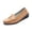 Khaki, variant on Bkhluea Women Leather Slip On Loafers Comfortable Footwear For Office Casual Outdoor Daily Activities