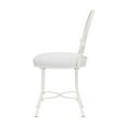 thumbnail image 4 of Hillsdale Furniture O'Malley Celtic Circle Back Metal Vanity Stool, White with White, 4 of 11
