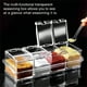 thumbnail image 3 of Advancent Tarro de condimento con cuchara Cuatro en , imprescindible para los entusiastas de la cocina, caja de condimento transparente de Cocina y Comedor, 3 of 6